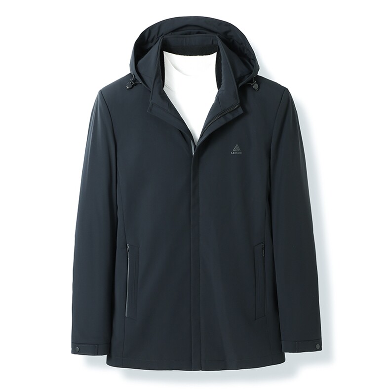DW21145冬季男士羽绒服牛奶丝内胆可脱卸外套男装修身白鸭绒P280,男装羽绒服,电商B360
