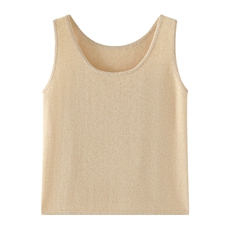 时尚百搭吊带背心简约休闲圆领针织衫秋冬必备单品，女装背心吊带，绒源之鑫