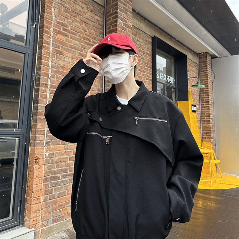 高街飞行员棒球服男潮牌ins痞帅外套炸街夹克JK0863-P80,男装夹克,星座308B-1
