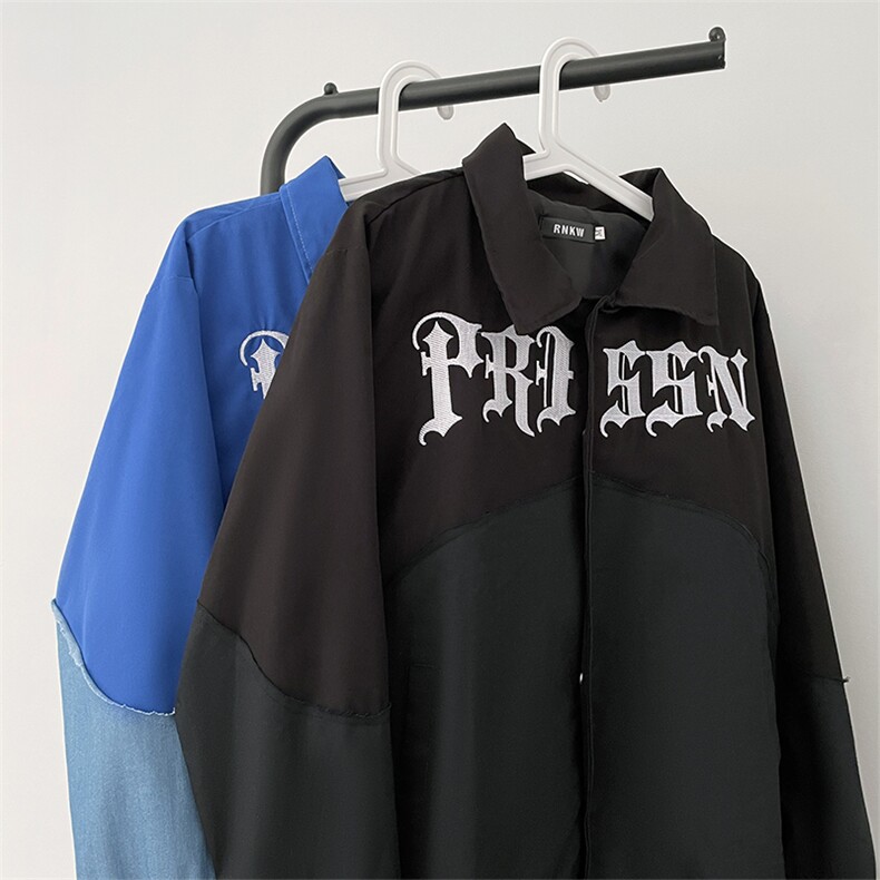 2024春季新款夹克棒球服潮牌时尚拼接款百搭休闲外套W6924-P56,男装夹克,星座512-2