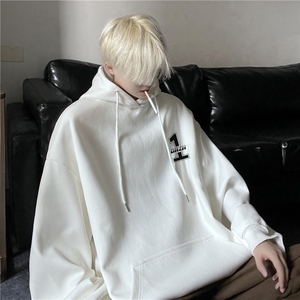 oversize宽松春季新款美式街头机车风连帽卫衣JK23425特批35-控58图片