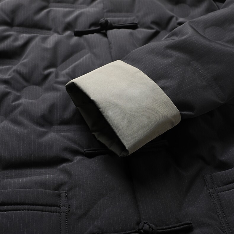 中年唐装90绒羽绒服男复古盘扣风羽绒服外套中式男CF936-P235,男装羽绒服,星座1105-3