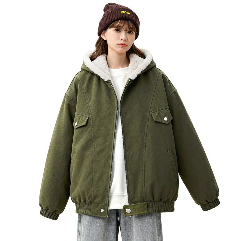 25冬美式中性情侣连帽座山雕内里全毛加厚保暖外套705-M75-P118,男装棉衣,星座705-1