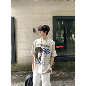 纯棉250克印花短袖ZX0311-特批27图片