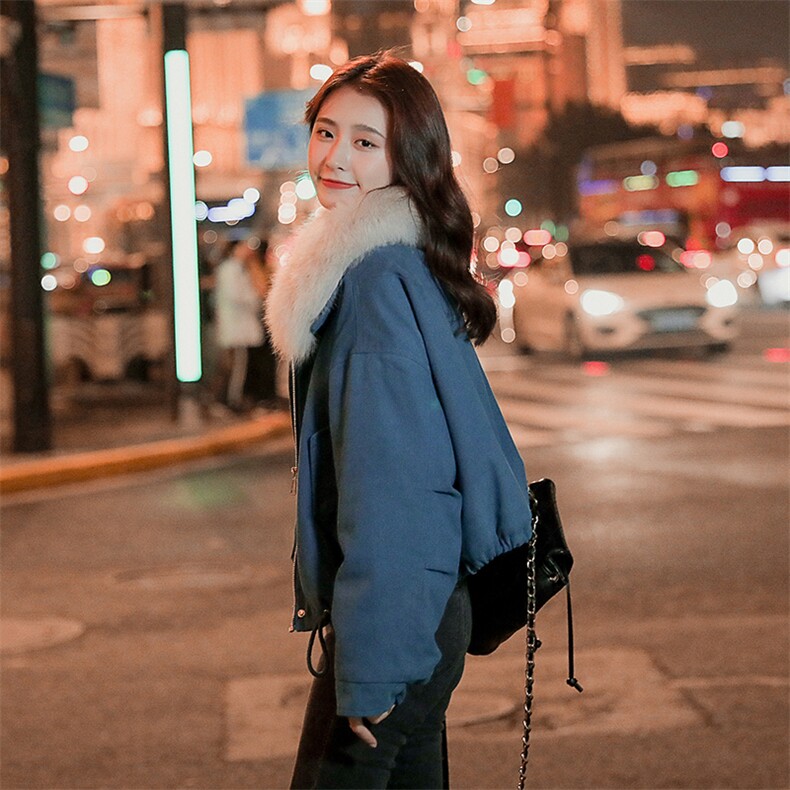 加绒毛领派克服-2C016-8002H-P175-K268,女装派克服,2C016