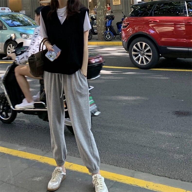 秋冬新款羊毛开衫女马甲V领无袖背心短款针织衫,女装马甲,思途羊绒