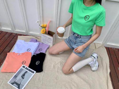 夏季新款彩色T恤，女装T恤，9·9九尚逸品