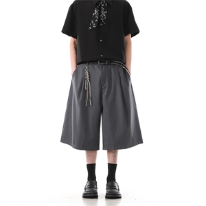 903- WK209 -P65 S-XXL 【灰色  黑色】 老钱风休闲西裤短裤男! 2图片