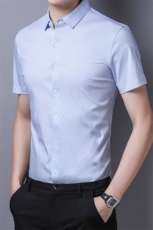 JT3354男士2023年夏季新款百搭衬衫短袖商务休闲衬衣P68，男装衬衫，电商B360