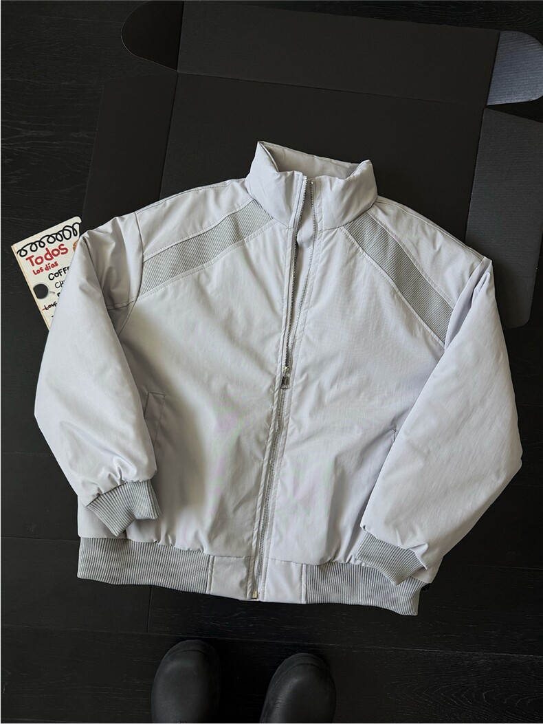 图潮牌美式解构立领棒球服棉衣男秋冬中性风保暖棉服特P68,男装棉衣,电商C306-1