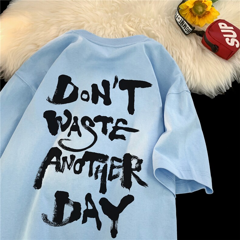 240G重磅美式印花纯棉大码宽松休闲短袖T恤T312-P28，男装T恤，电商B219A