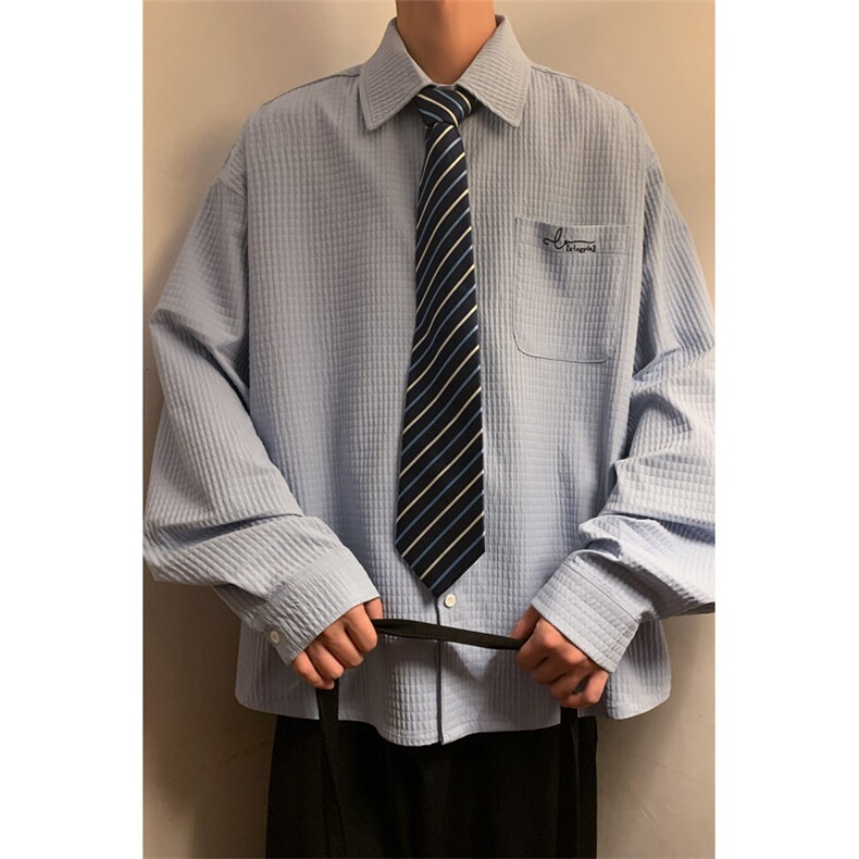 现货新款高克重高品质刺绣衬衫DSA059-CS7841-P50控78,男装衬衫,电商A059