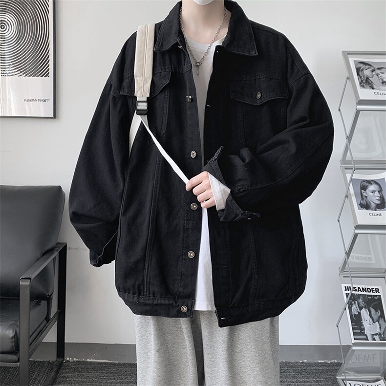 牛仔夹克男大码牛仔外套男茄克NJ77383-P60,男装夹克,电商A040