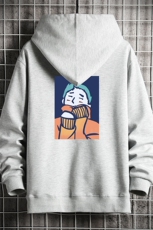 KS21042-P38加绒款-P43连帽开衫卫衣男运动外套大码班服网格，男装卫衣，电商A040A