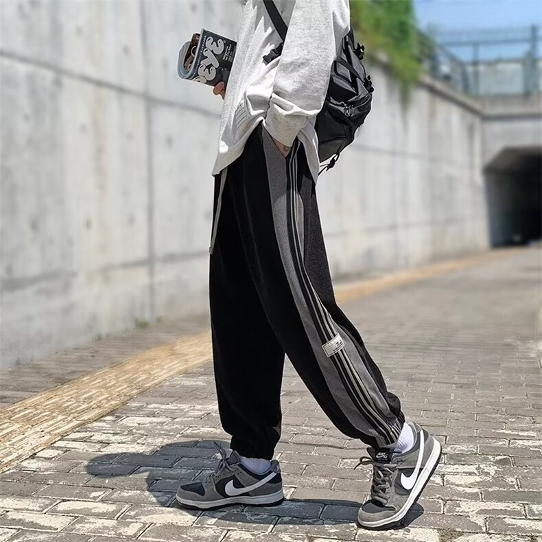 男秋季新款港风休闲裤男卫裤潮牌束脚长裤G32P40,男装休闲裤,星座1116-2