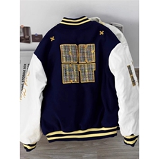 现货DJM400-批75夹棉加厚毛呢刺绣棉服外套夹克，男装夹克，星座603-2