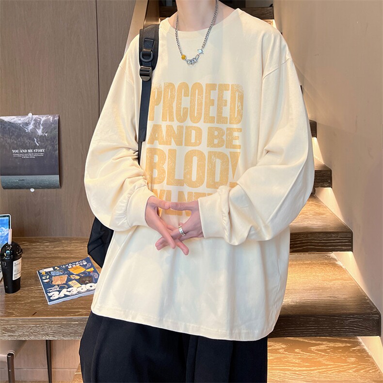抖音得物供货量大从优可提供视频美式长袖T恤CT773特P25,男装T恤,电商A486-1