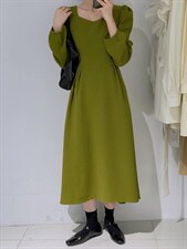 收腰连衣裙，女装连衣裙，驿谷