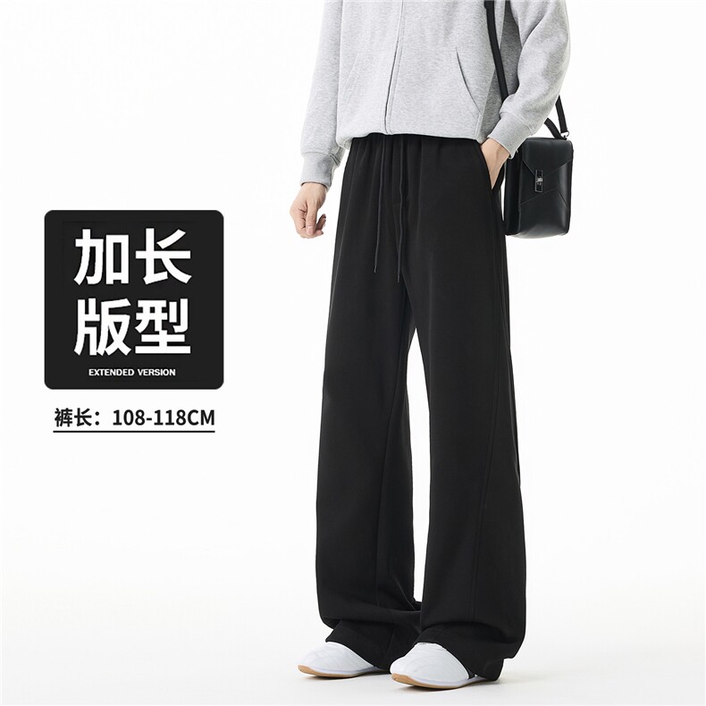2025高个子加长版美式潮牌针织运动裤宽松直筒休闲卫裤K2029/P63，男装休闲裤，星座202