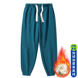 抖音品质潮长裤纯色加绒加厚保暖运动裤A146-9000加绒特p29量大优图片