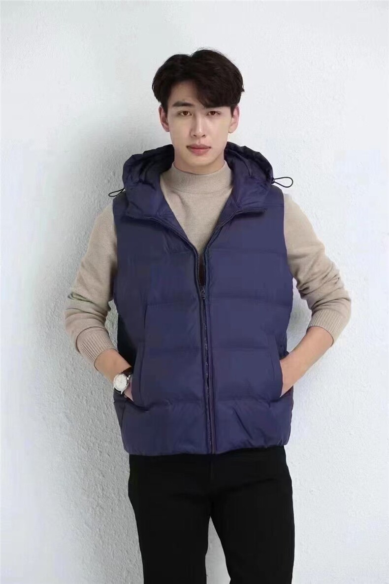 新款新标羽绒马甲时尚百搭，男装背心/马甲，牛米欧羽绒服工厂店