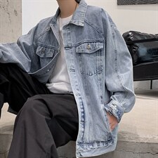 2022春秋新款牛仔夹克男潮牌情侣外套港风潮流上衣W1340-P56，男装夹克，星座512-2