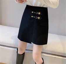 冬款呢料短裙，其它，秀禾