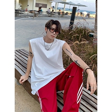 纯色背心DF359白M-3XL-P11;白4/5XL-P12;彩M-3XL-P12;彩4/5XL-P13，男装T恤，电商A102