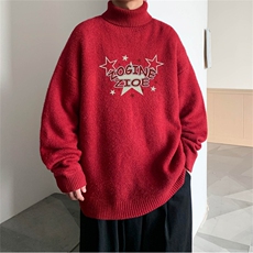 冬季高领毛衣男士加绒加厚翻领男毛线衣MG3359-P55限78加绒+10，男装针织衫/毛衣，电商B370