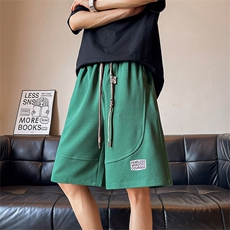8XL-M抖音品质特大码ins潮流亮色休闲短裤印花五分裤DK1521P35，男装休闲裤，电商D206-1