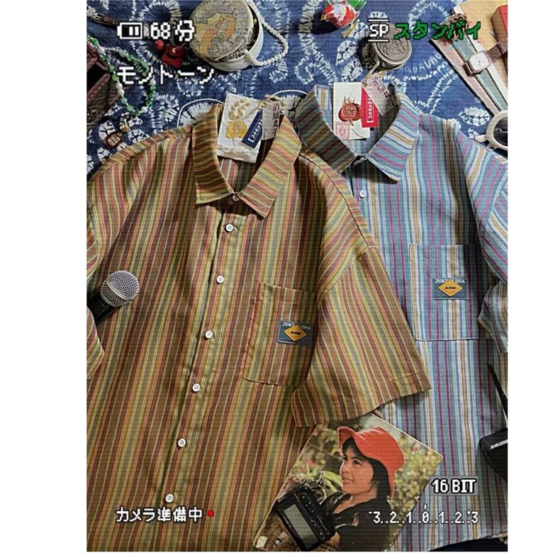 简约短袖衬衫新款慵懒气质时尚潮流百搭原宿ins流行无品牌文艺,男装T恤,星座1210-1