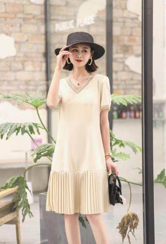 阳离子醋酸系列连衣裙，女装连衣裙，雪飞诗