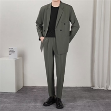 休闲西装男士外套结婚礼服春季新款潮牌西服套装男TK7570，男装西服套装，星座1116A-2（原606A-1）