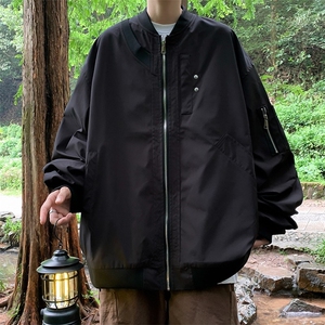 春季男士夹克宽松潮流休闲ins百搭情侣高街飞行服外套JK9022-p65图片