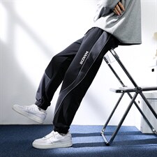 7XL-M加肥加大码港风卫裤男2023春夏季新款胖子休闲束脚裤控价79，男装休闲裤，钱塘717(原712)