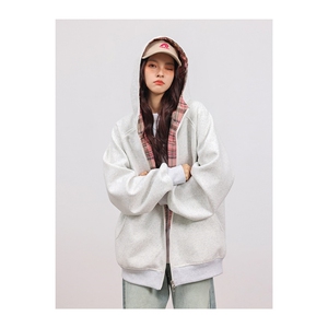 8889华棉卫衣外套320克 P49 M到3XL 网络图 成分棉57聚酯纤维43图片
