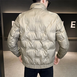 2025数据男士冬季羽绒服立领百搭鸭绒保暖青年夹克外套图片