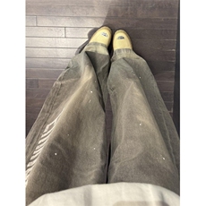 美式复古水洗泼墨弯刀牛仔裤男女秋季宽松休闲阔腿裤子LC5911-P55，男装牛仔裤，星座1008