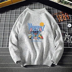 M19077-P45加绒款-P65加厚加绒毛衣男大码毛线衣男针织衫男线衫，男装针织衫/毛衣，电商A040A