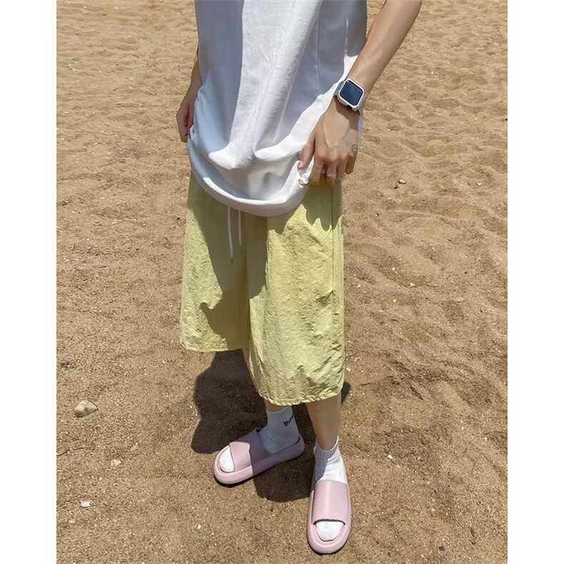 美式复古沙滩旅游五分裤透气刺绣工装休闲短裤男,男装牛仔裤,星座716-4