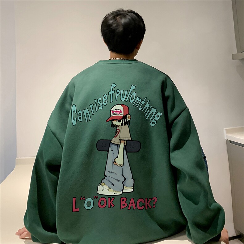 直播360克重磅美式潮牌印花卫衣Y125特P28同步供应华棉品质,男装卫衣,电商A486