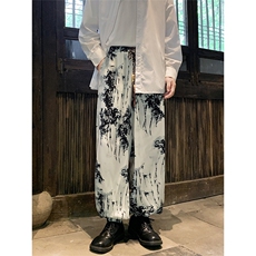 港风冰丝扎染抽绳休闲裤男风休闲裤有套装88798P45控68，男装休闲裤，星座226-1