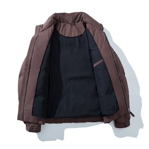 男士短款立领纯色羽绒服外套 D213-M301-P270图片