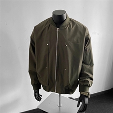 美式ins棒球服外套男女潮牌宽松痞帅飞行员情侣外套J51339P65，男装夹克，电商A247