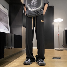 抖音品质男生夏季新款冰丝裤ins宽松休闲裤B315-K23388-特P30控58，男装休闲裤，电商B315