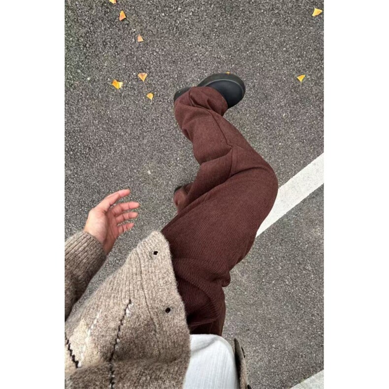 现货~冬季美拉德加绒保暖灯芯绒褶皱半松紧腰休闲款K25023批65,男装棉衣,星座1411A-6