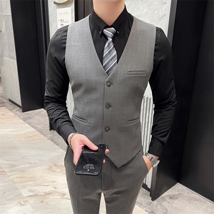 2025新款男士西服三件套商务休闲西装2216-P220图片