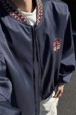 民主风提花拼接飞行夹克棒球服男xh94-特60，男装夹克，电商B367