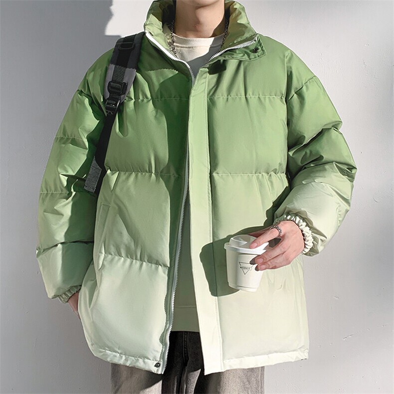 特批P85无差价冬款渐变立领棉衣外套男保暖设计感时尚棉袄M2904，男装棉衣，电商A001-1