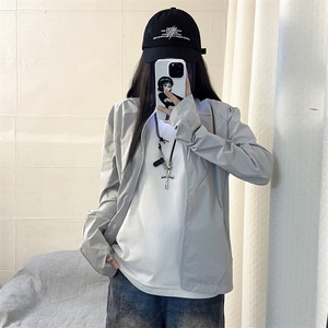 春夏款高品质冰感速干防晒服休闲户外运动外套透气弹力机能风夹克图片